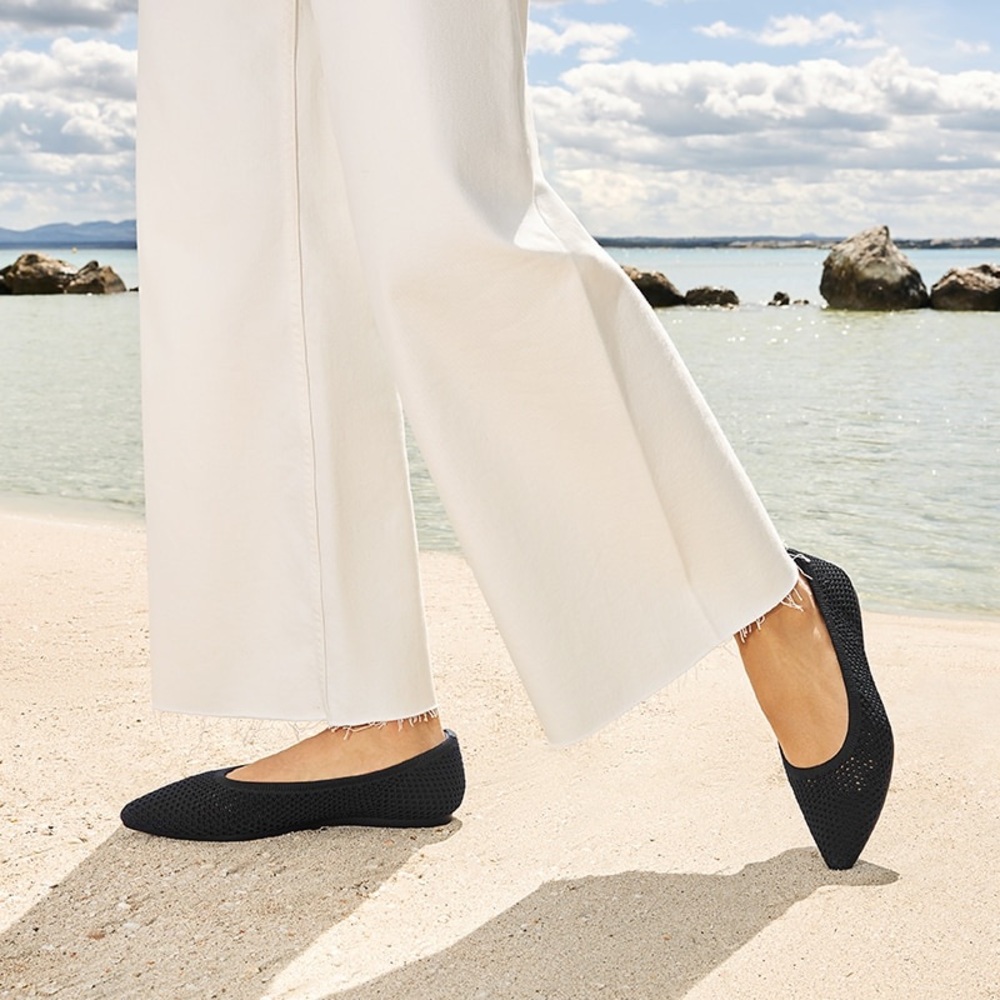 VIVAIA Pointed-Toe Breathable Mesh Ballet Flats (Aria 5°) in Navy, Size EU 37.5 - Picture 11 of 15